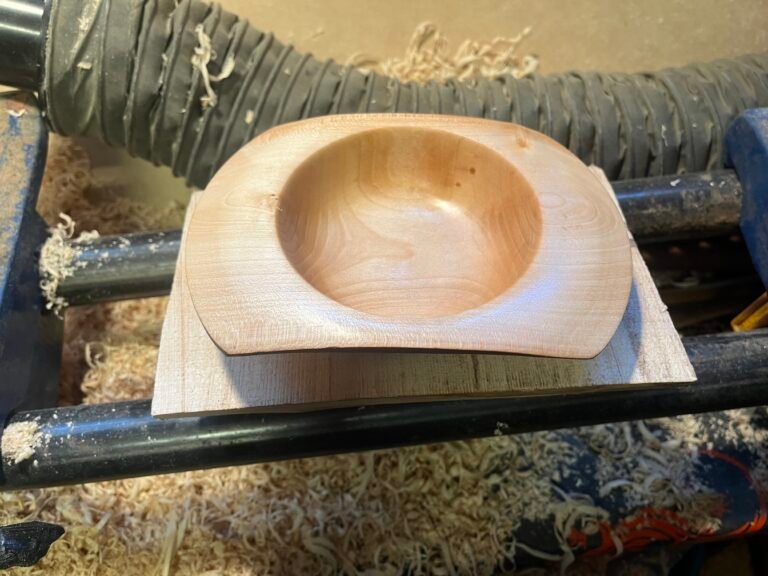 Quaich made from sycamore with a natural edge
